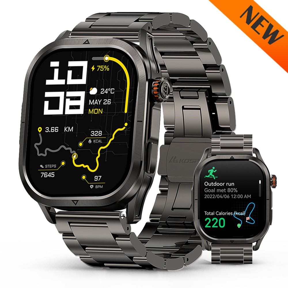 2025 KOSPET MAGIC P10 Smart Watch for Men GPS Sports Tracking 50M Waterproof