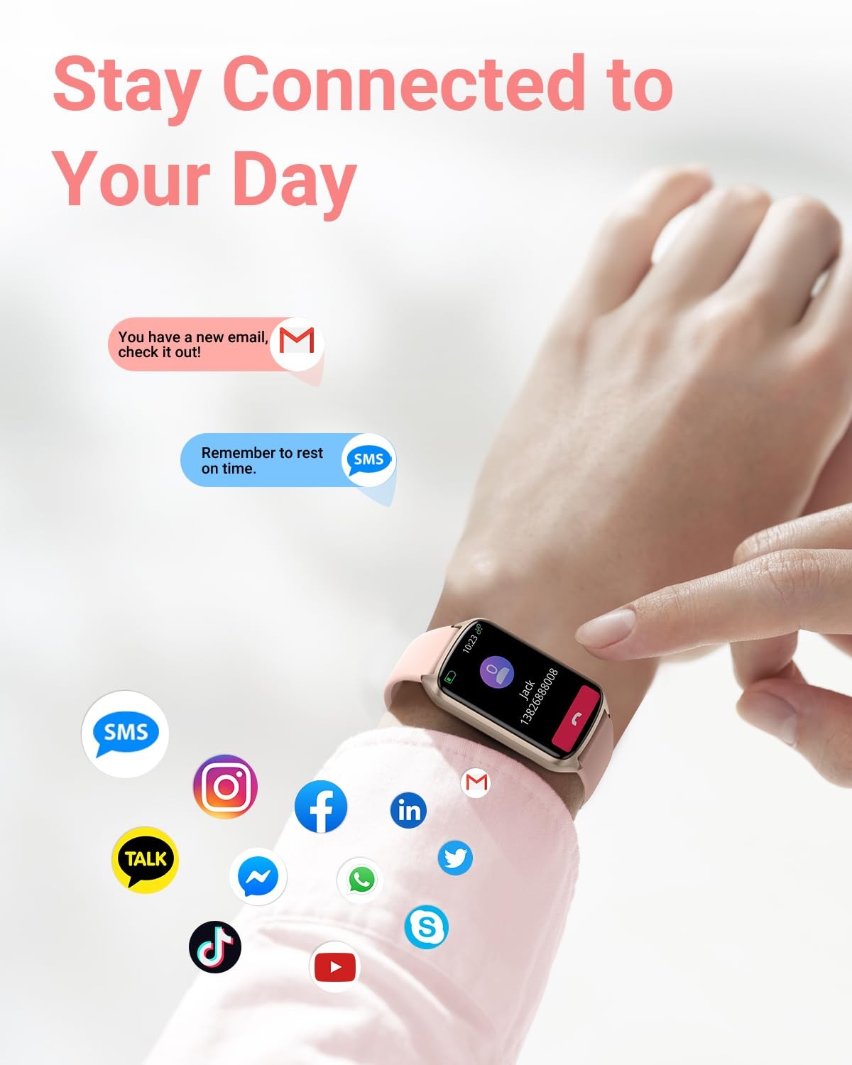 Health Fitness Tracker with 24/7 Heart Rate, Blood Oxygen, Blood Pressure, Sl…