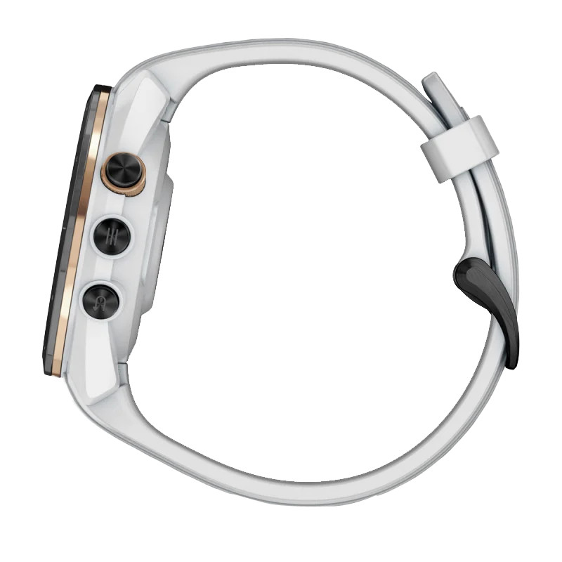 Garmin Approach S70, 42 mm Black/Peach with White Silicone Band (010-02746-00)