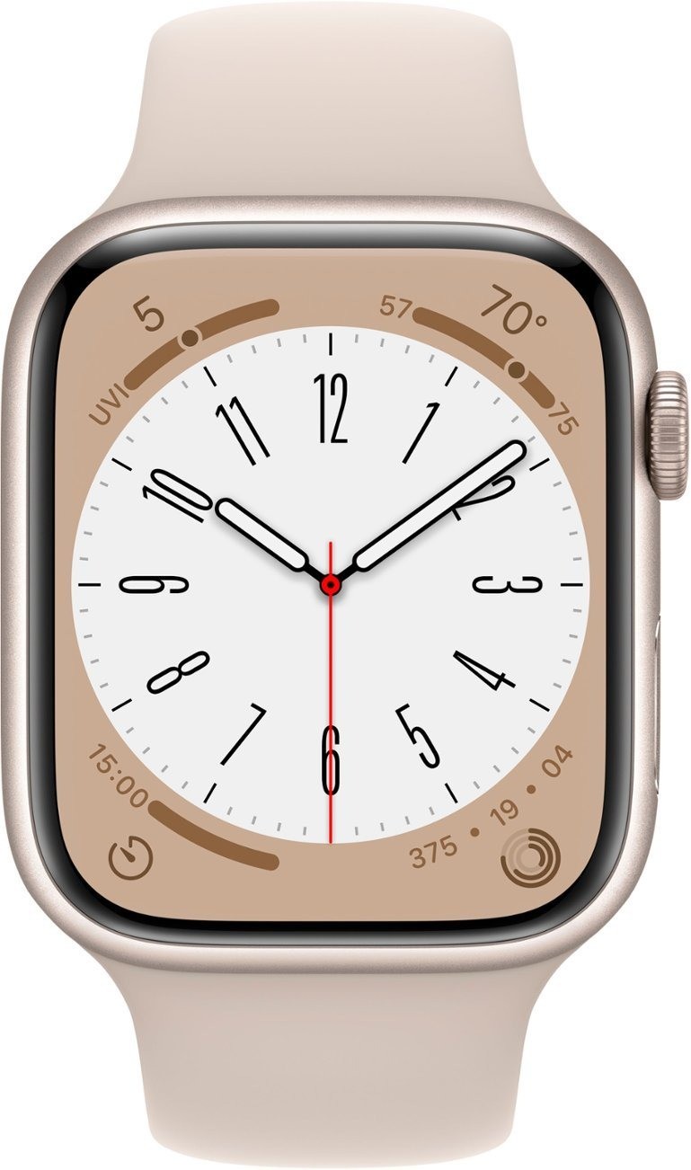 Apple Watch Series 8 GPS + LTE 45MM Starlight Aluminum Case Starlight Sport Band