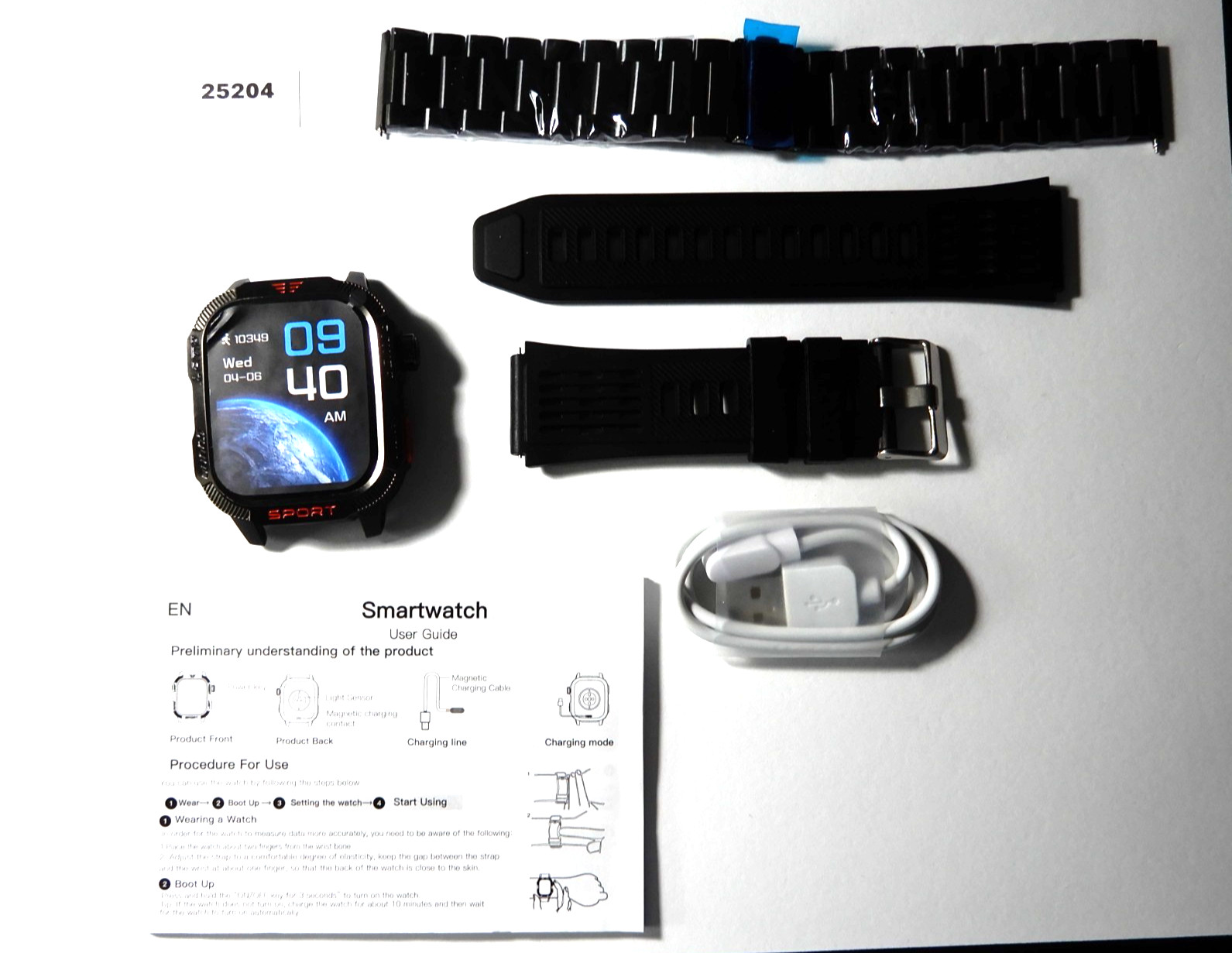 New! Military Smart Watch: 4″ Touch Screen-GPS-Light-Compass-Sports