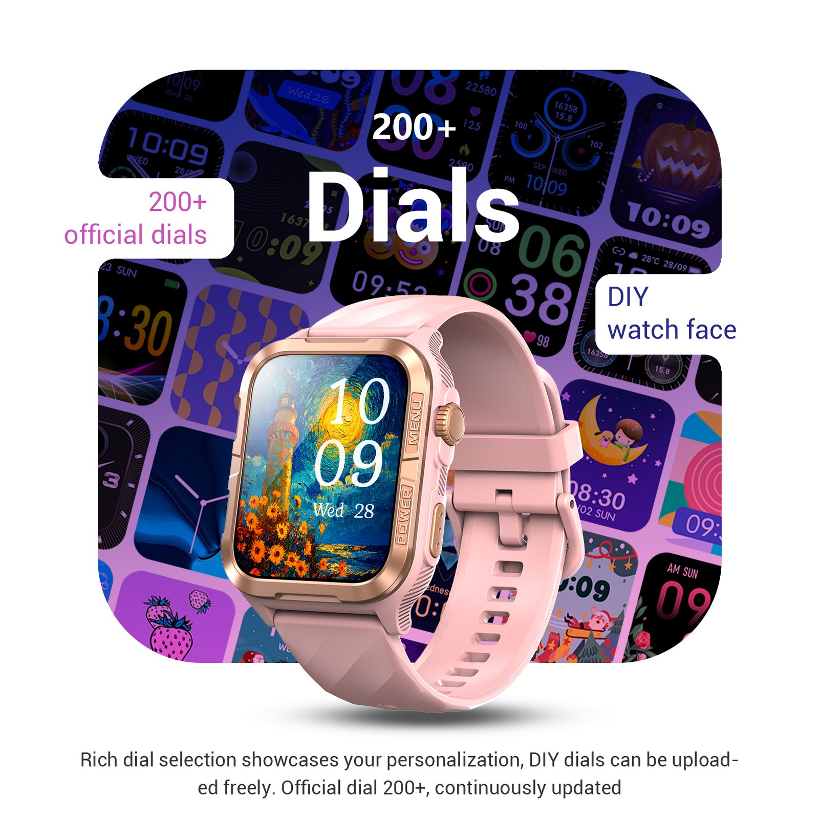 DA GPT AI Assistant Smart Watch Women with Built-in GPS Flight Fitness Tracker