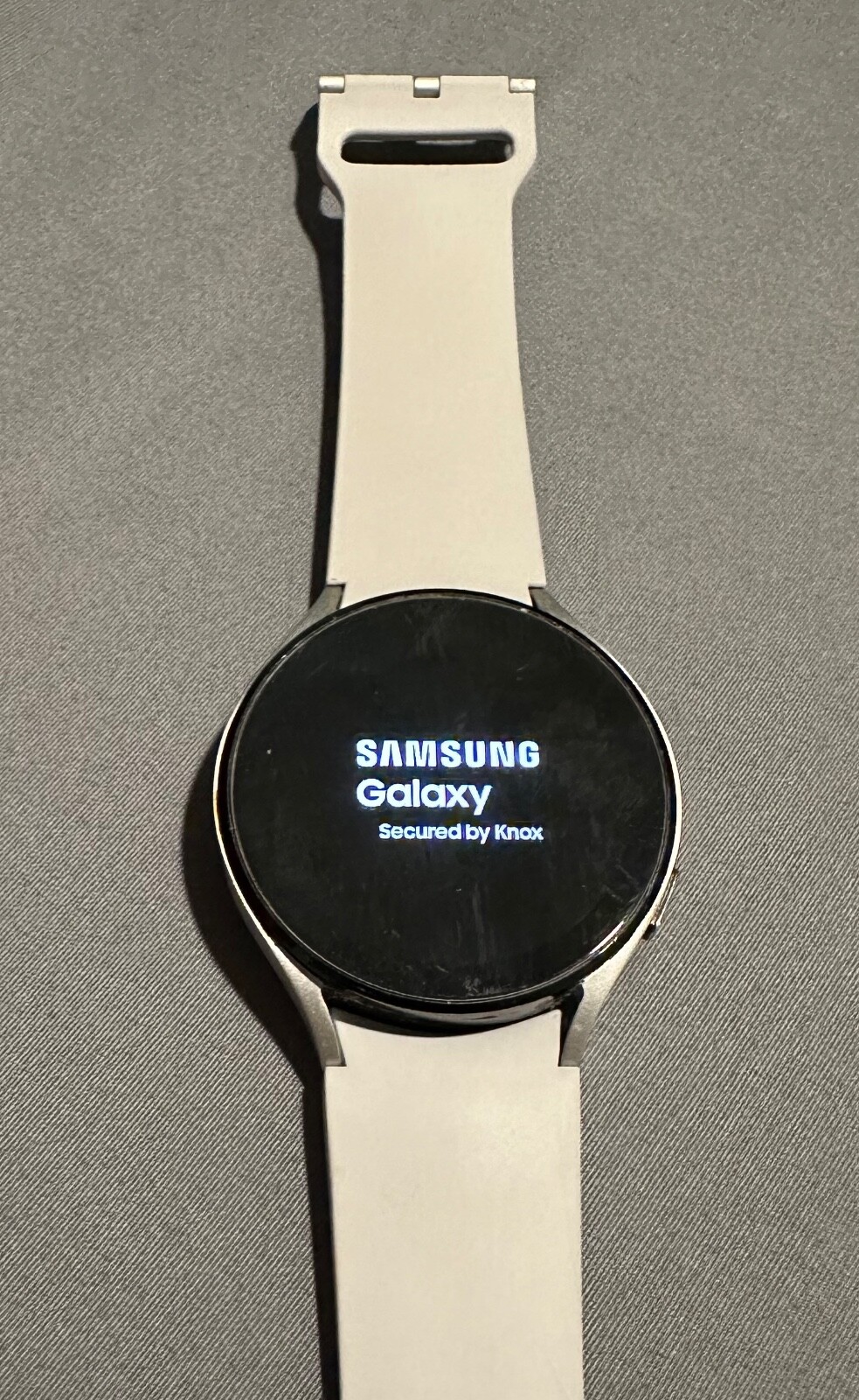 Samsung Galaxy Watch4 SM-R870 44mm Aluminum Case with Sport Band – Silver…