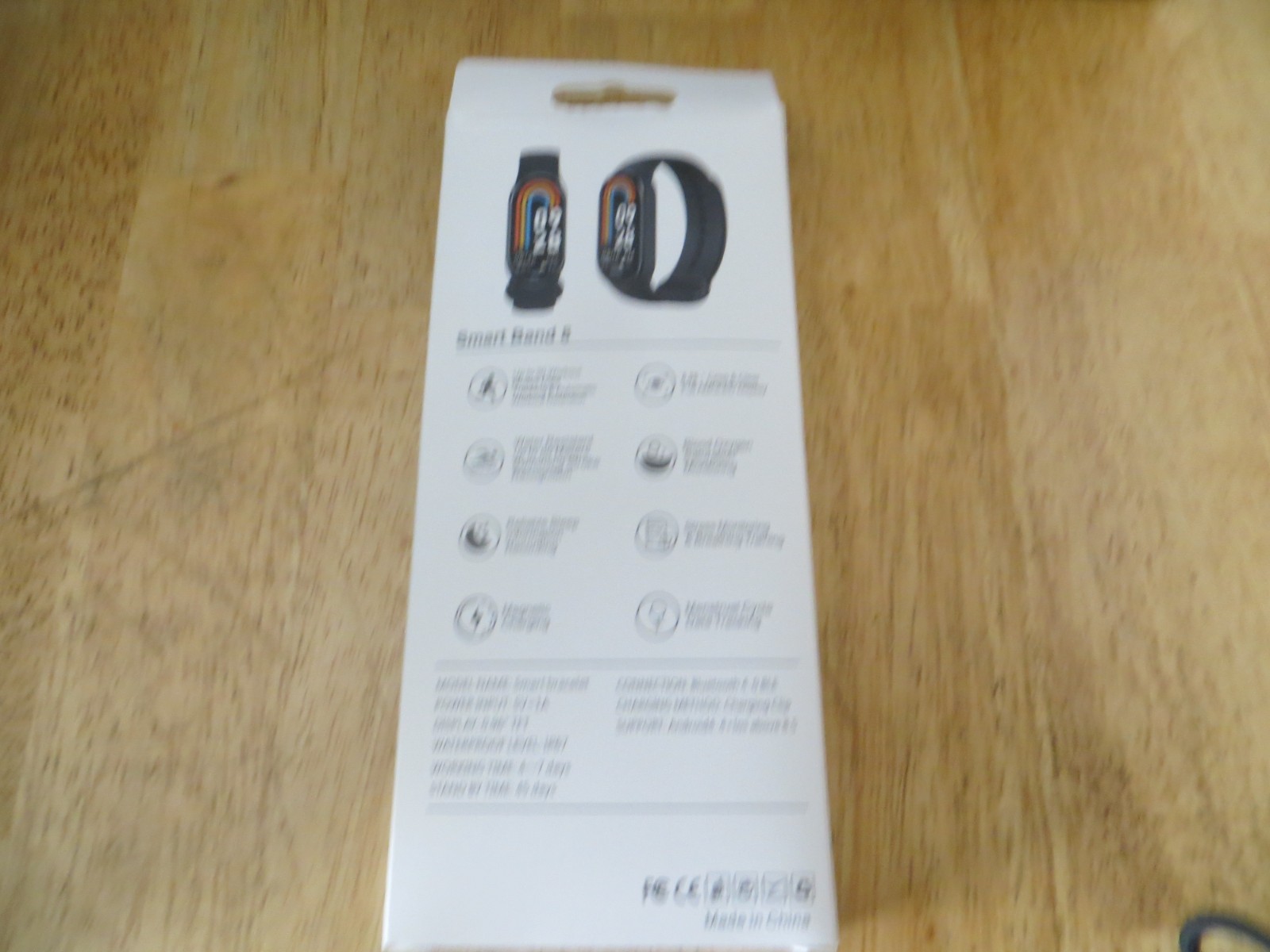 M8 Smart Band 8, Bluetooth, 8 features, Android 5.0, Charging Clip, Standby 45ds