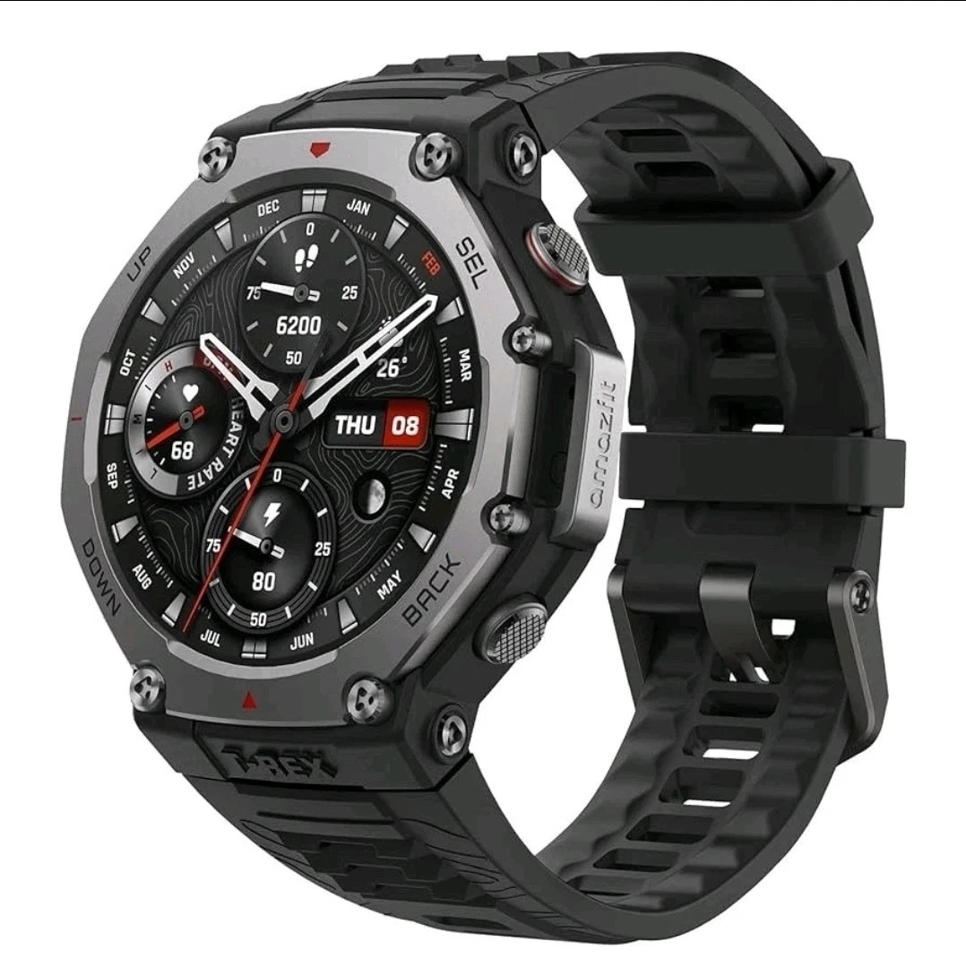 Amazfit T-Rex 3 – 48.5mm Fitness Smart Watch w/ Voice Control (Onyx) BRAND NEW