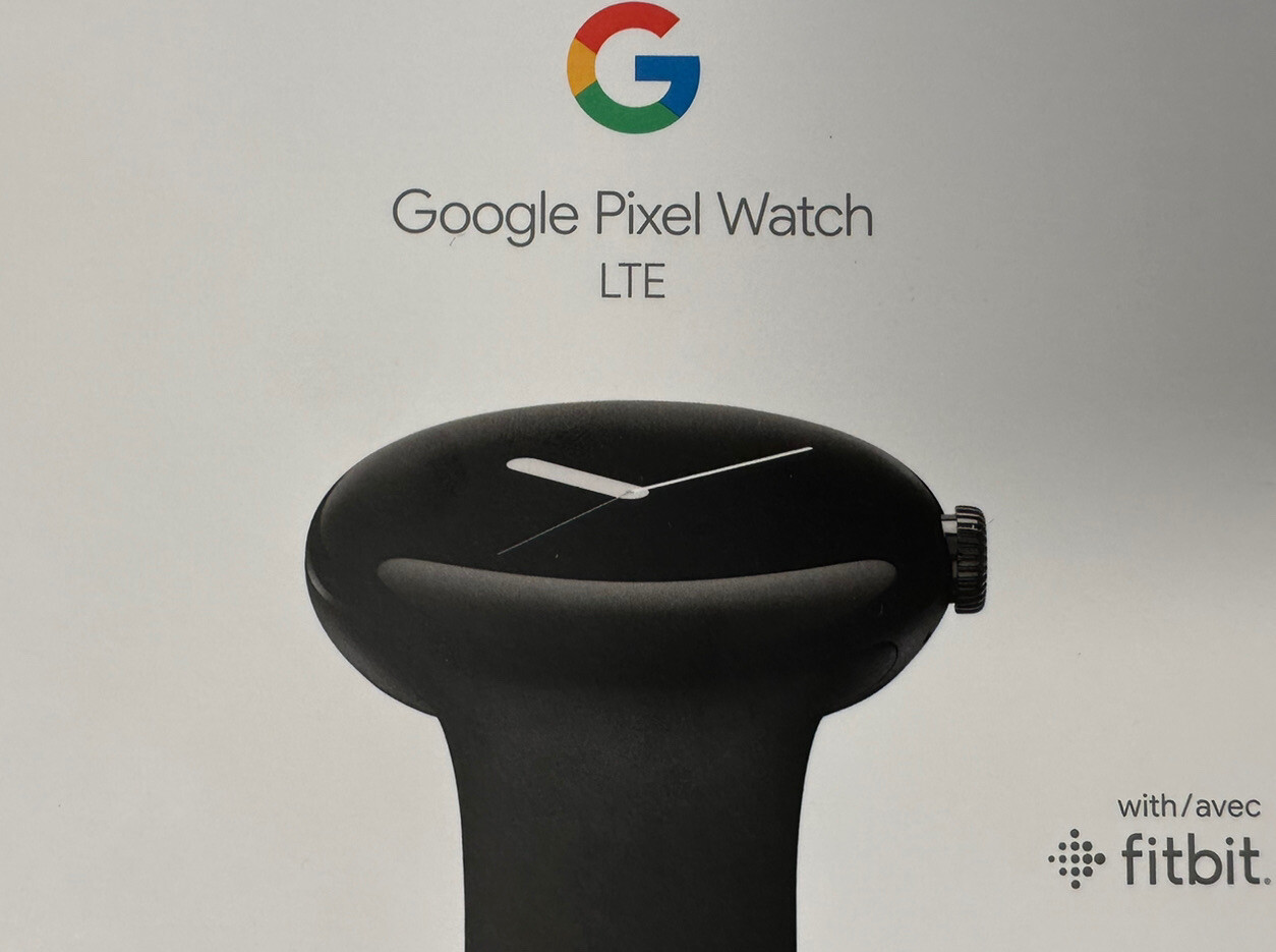 Google Pixel Watch 41mm Matte Black Stainless Steel Case. BRAND NEW SEALED. LTE.