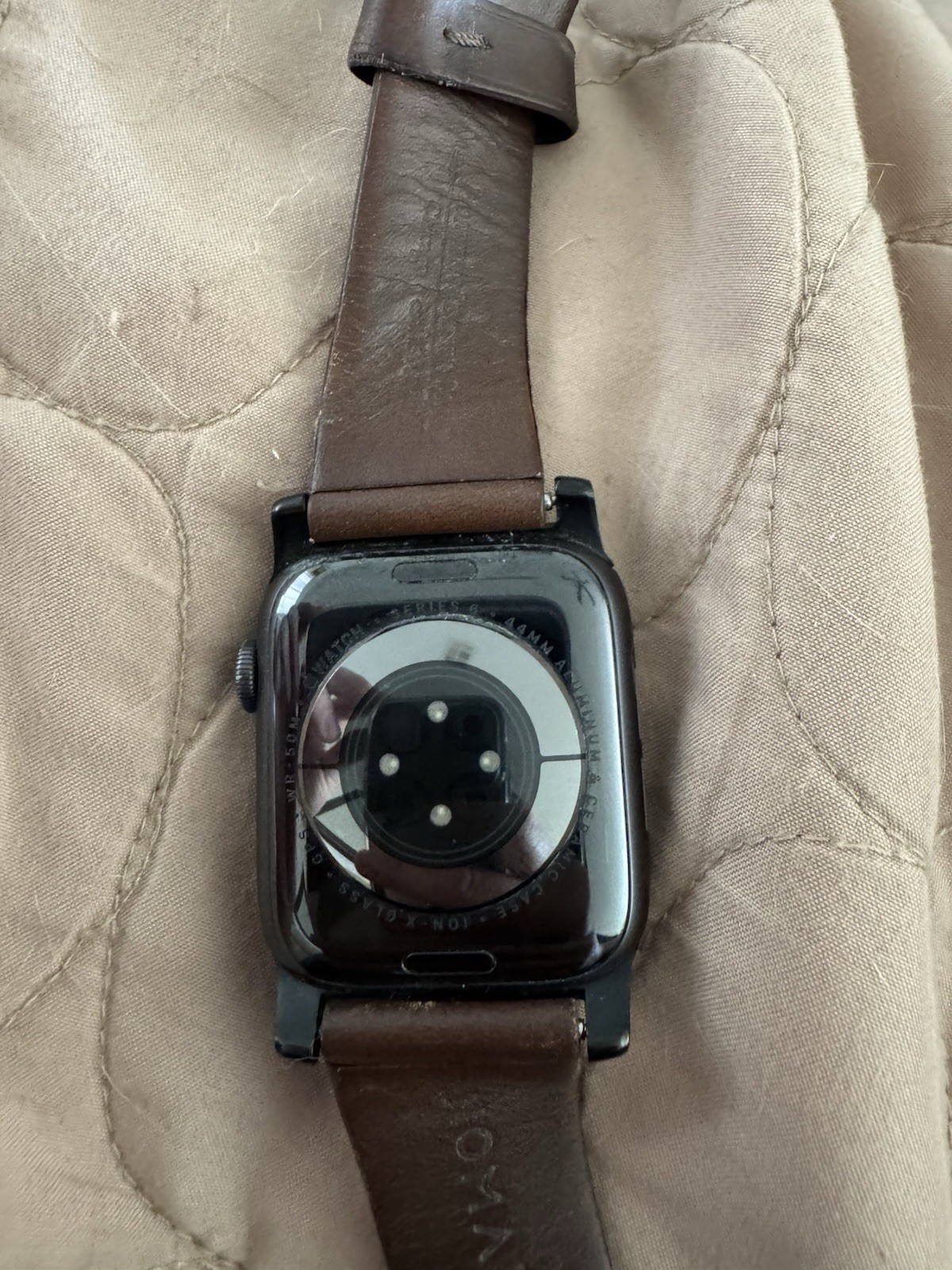 Apple Watch Series 6 44mm 32GB Unlocked Space Gray Aluminum A2294 Good Cond