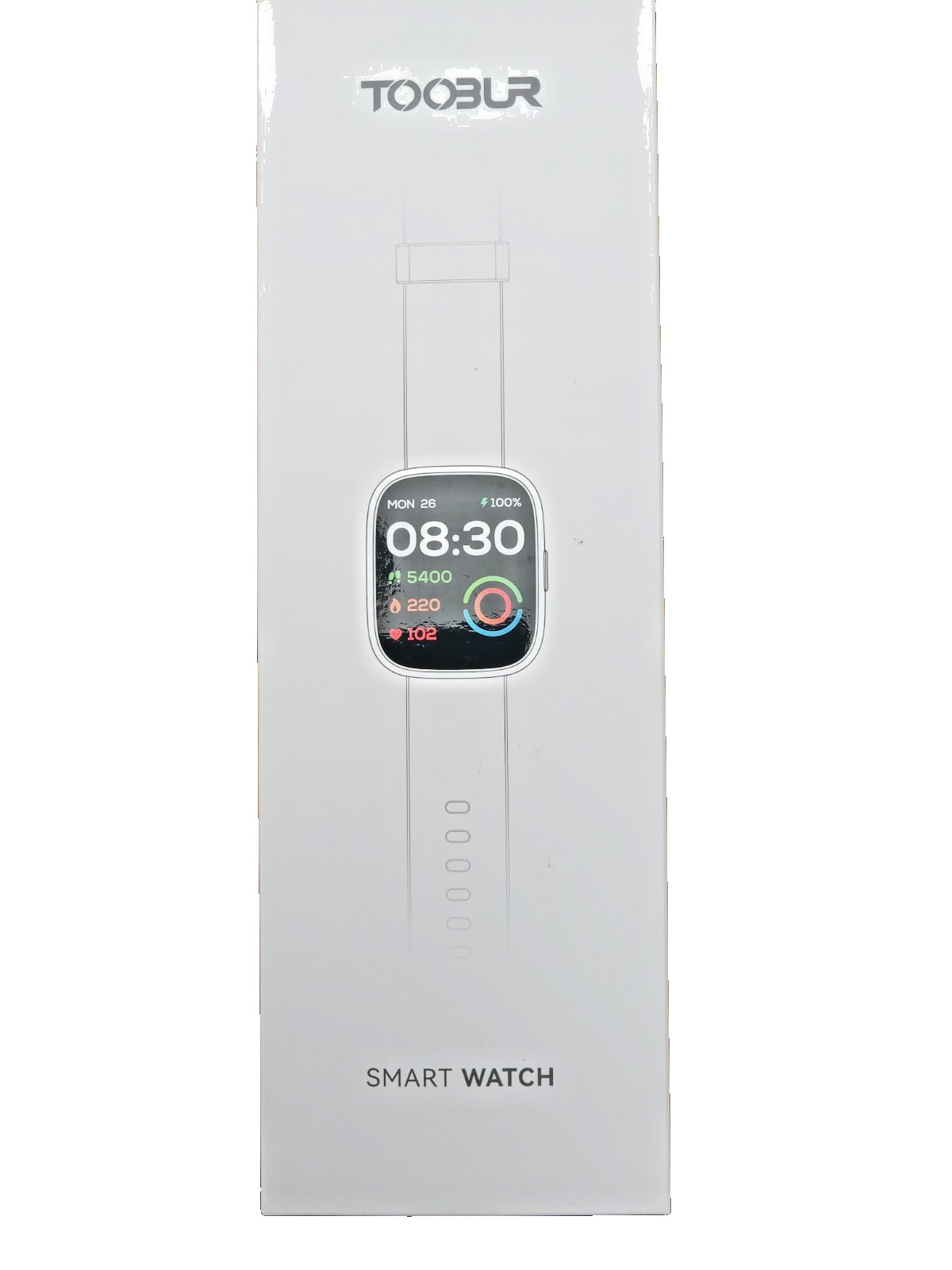 SHIPS FREE!!! Toobur Smart Watch Heart Rate Blood O2 Make Calls 108 Sport Modes