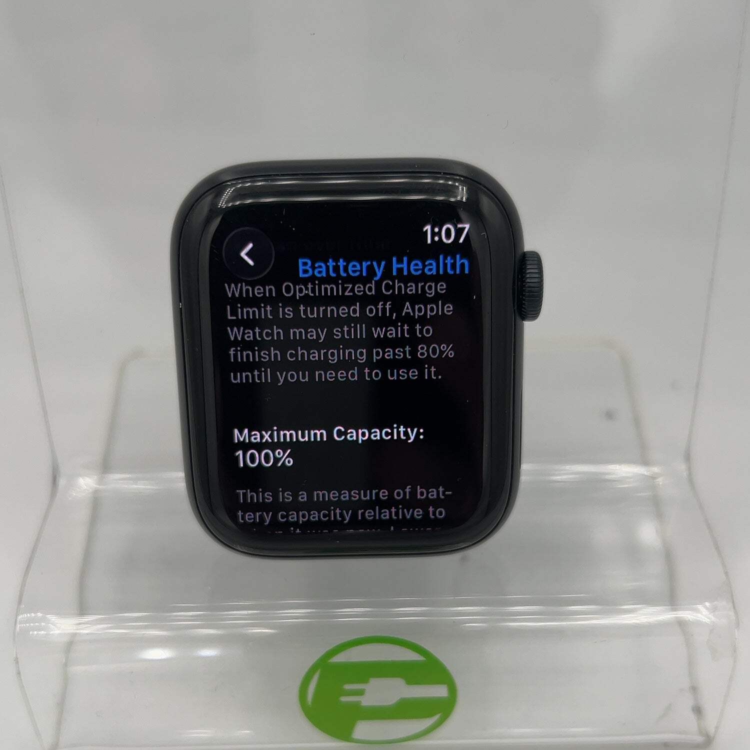 GPS Only Apple Watch SE 3 44MM Midnight Aluminum Anchor Blue Sport Band