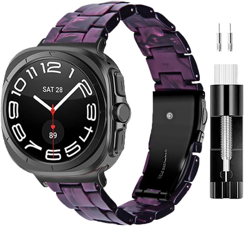 Purple Resin Watch Band Replacement for Samsung Galaxy Watch Ultra 47mm