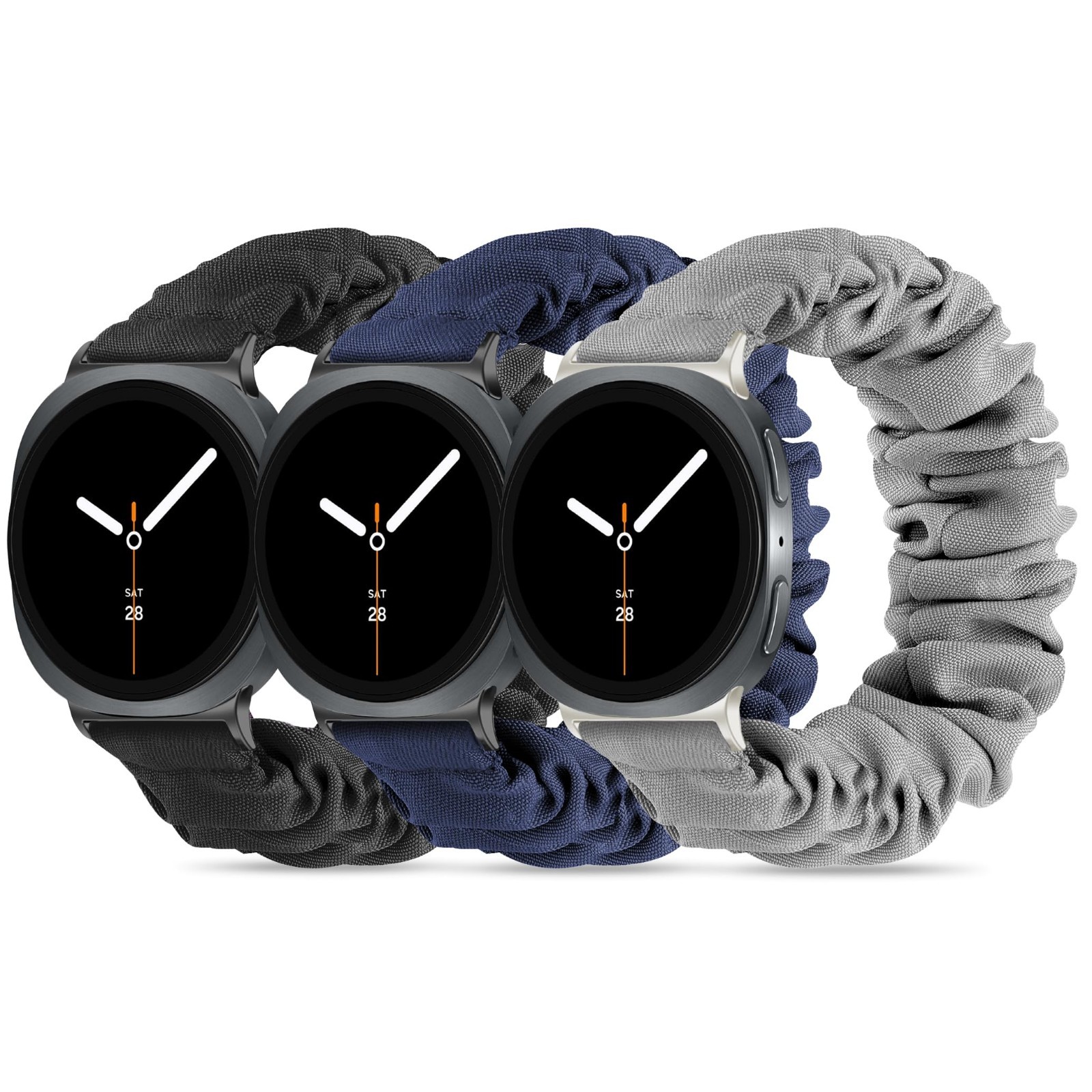 3 Pack Scrunchie Fabric Strap for Samsung Galaxy Watch 8 40mm