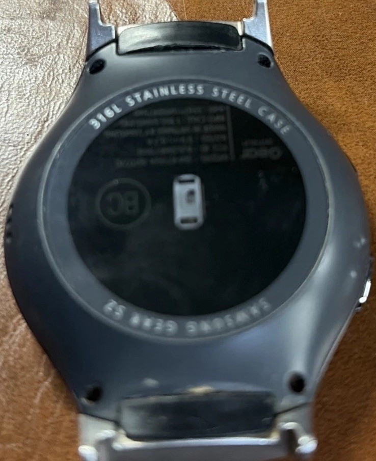 Samsung Gear S2 Sport SM-R720 Smartwatch Black Tested Works