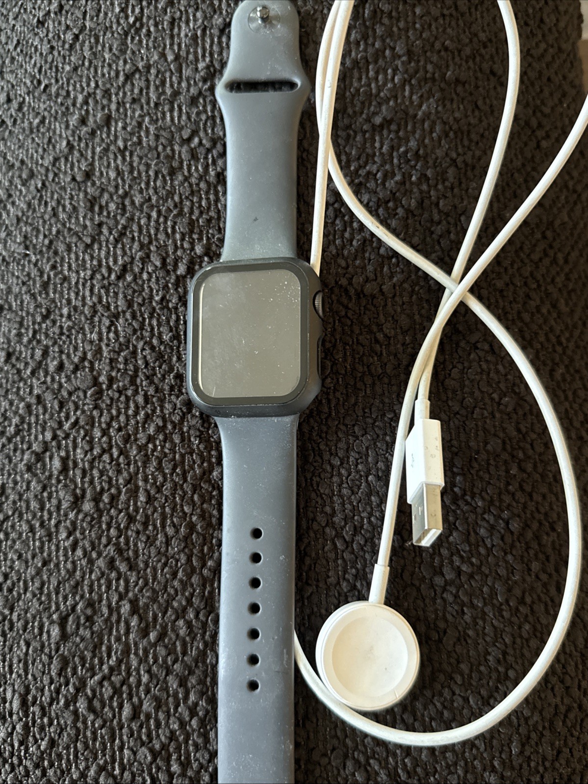 Apple Watch Series 5 44mm Space Gray Aluminum Case with Black Sport Band