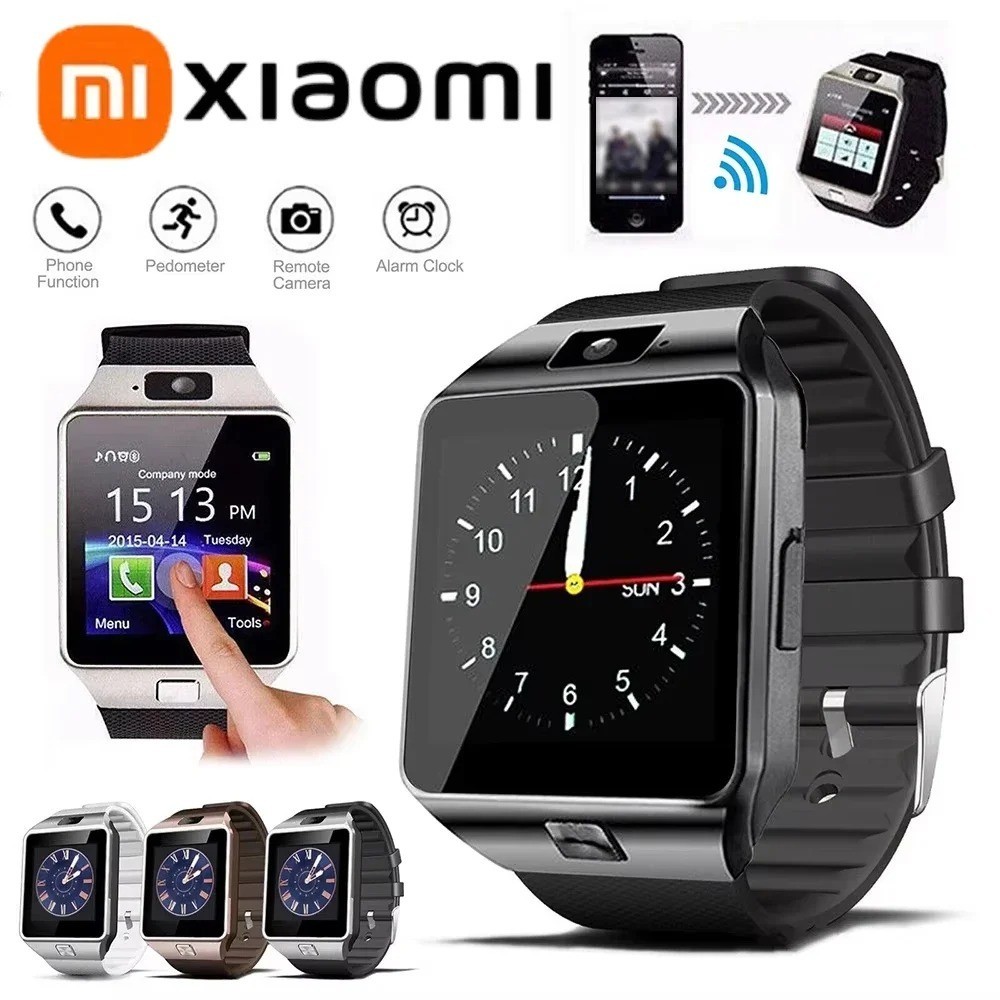 XIAOMI Bluetooth Smart Watch Camera Waterproof Phone Mate Android Samsung iPhone