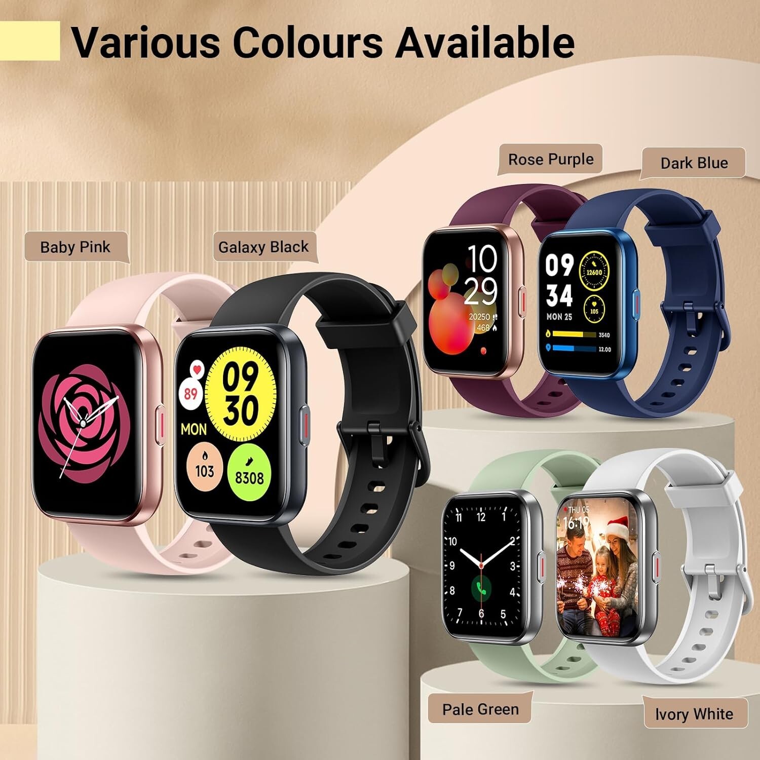 Smartwatch with Alexa – 1.8” Fitness Tracker, Heart Rate, 120 Sports Modes, …