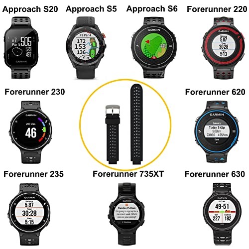 Colorful Silicone Strap Compatible with Garmin Approach S20 S5 S6 Smartwatch Wri