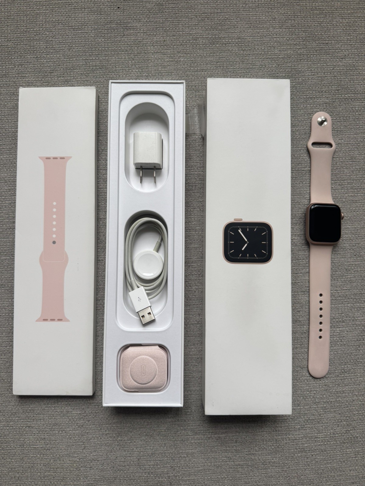 Apple Watch Series 5 – 40mm Gold Aluminum Case with Pink Sand Sport Band (GPS)
