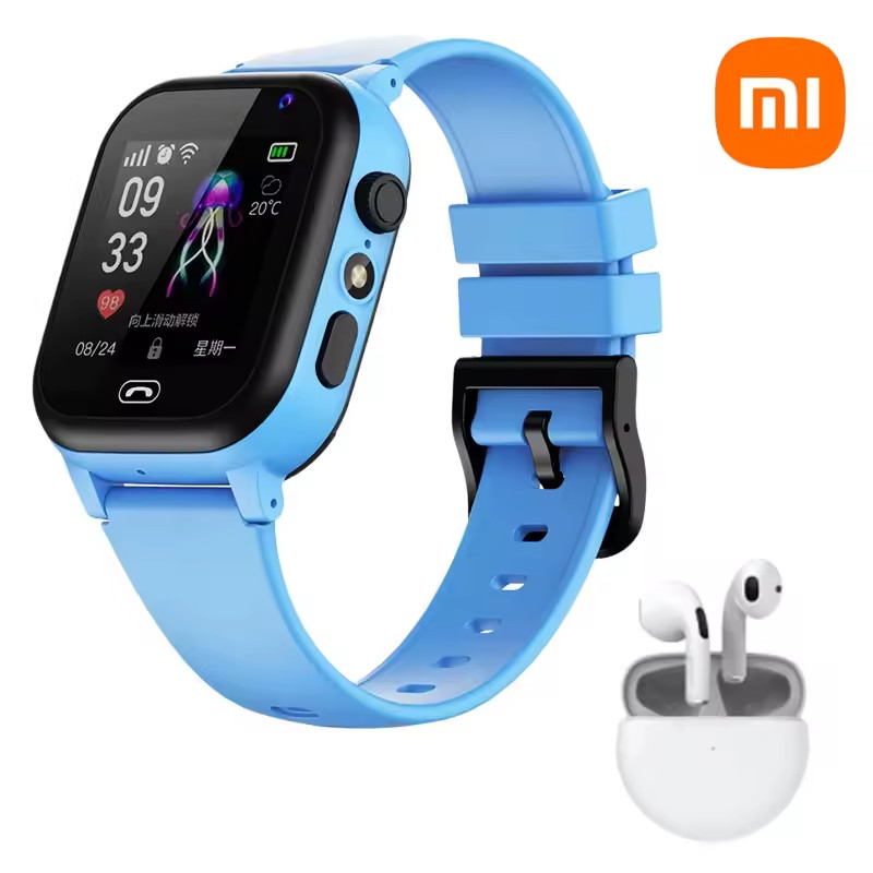 Xiaomi Mini Kids Phone 4G Kids Smart Watch with Call SOS Camera 3 in 1 Cartoon W