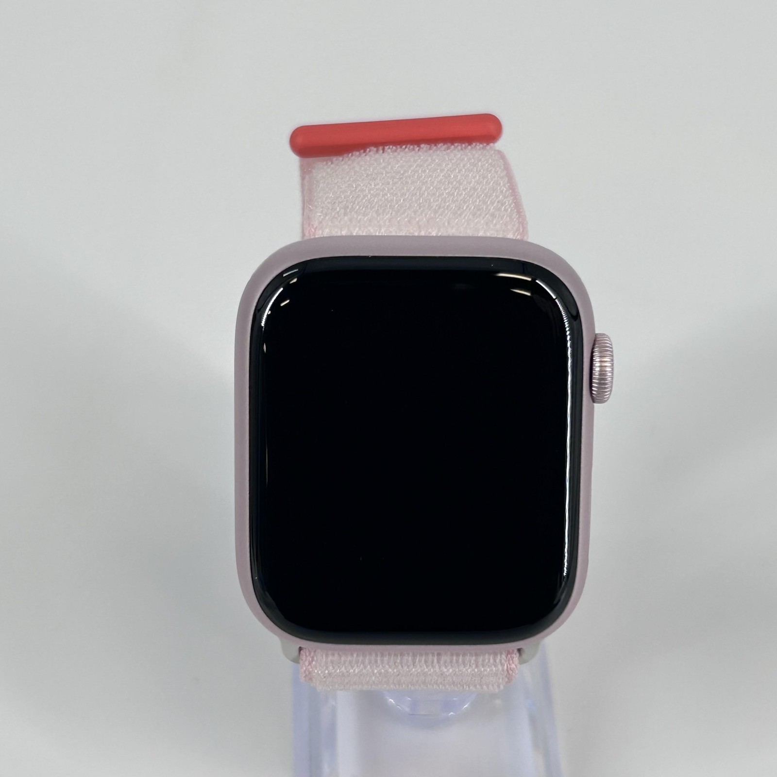 Apple Watch (Series 9) 45mm Pink Aluminum (LTE) w/ Pink Sport Loop – Excellent