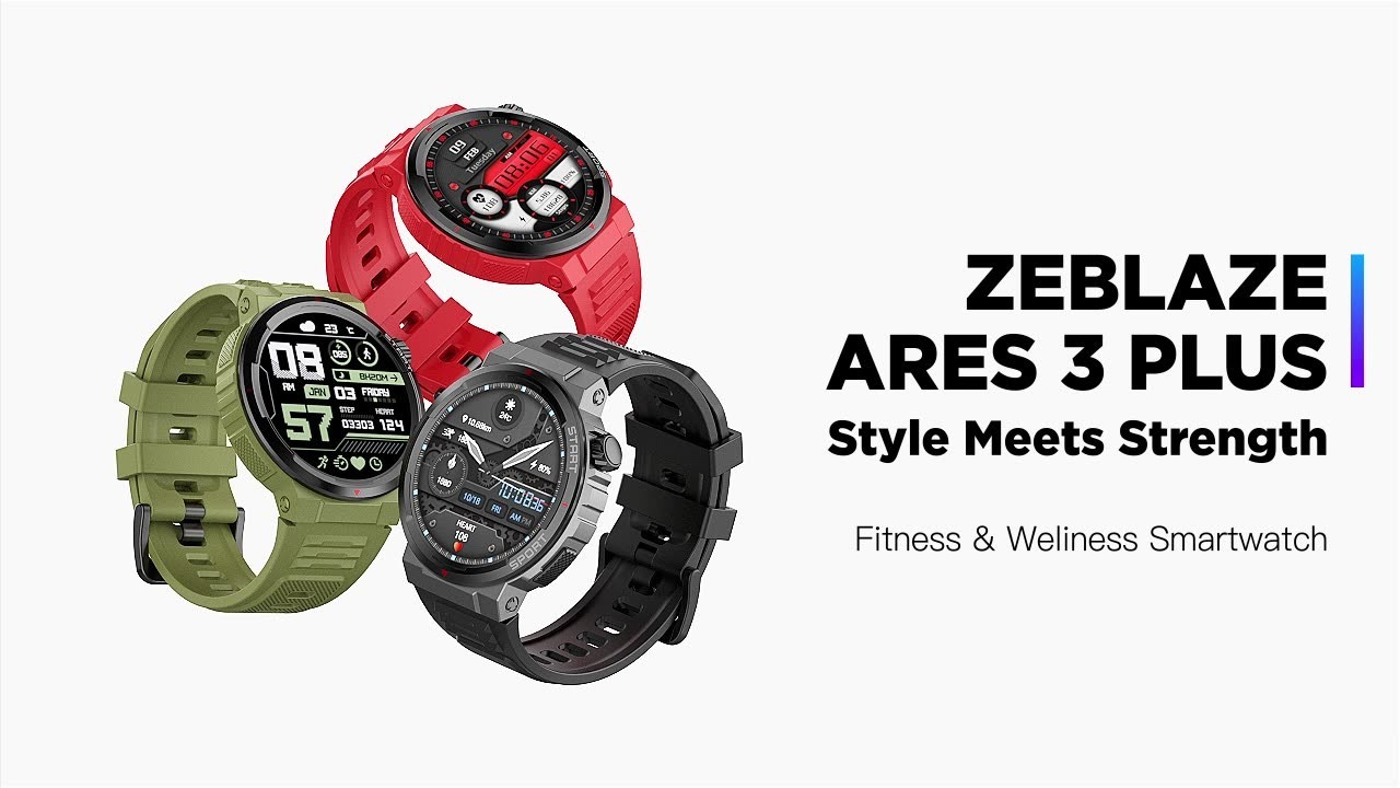Zeblaze Ares 3 Plus 1.43” HD AMOLED Display Smart watch Bluetooth Phone Calling