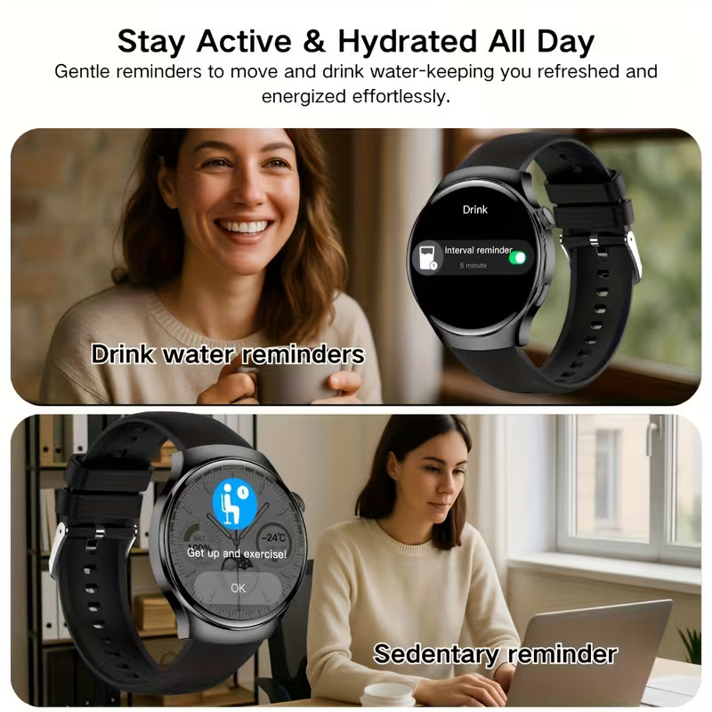 Smart Watch 1.7″ Men (Call Receive/Dial) Android Rugged Fitness Tracker