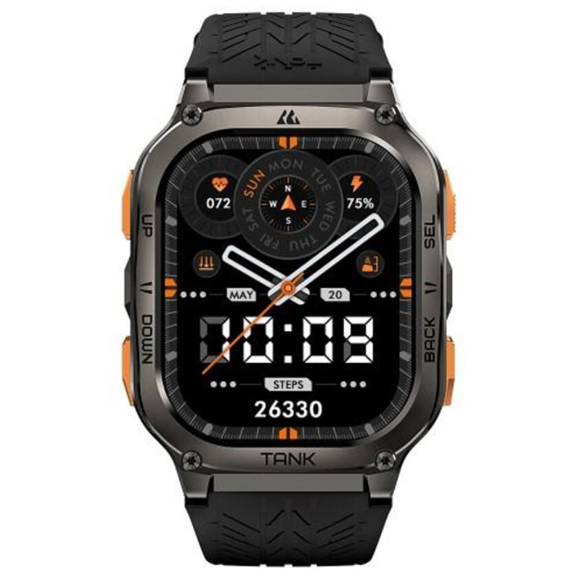2024 KOSPET TANK M3 Ultra BLACK GPS Smart Watch Sport For Men Women 480mAh NEW