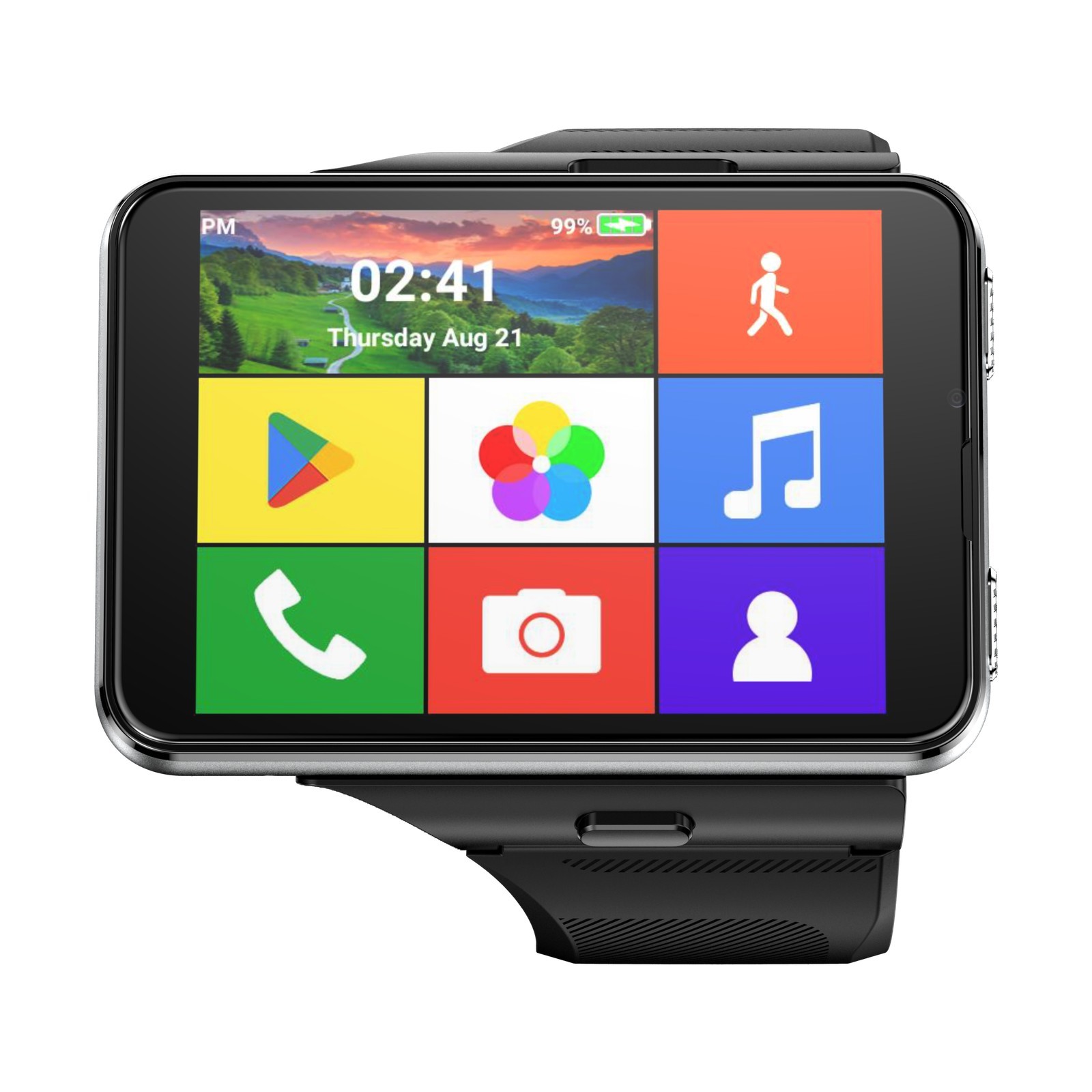 2.88in 4G Larger Screen Smart Watch Android 11 Dual Camera WIFI SIM Support