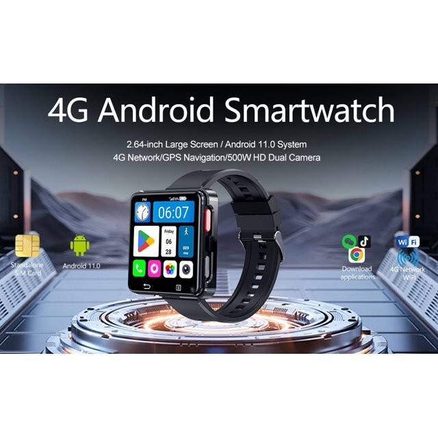 S998 Smart Watch 3/32 Ram Rom 2.64 inch Dual Camera Wifi New