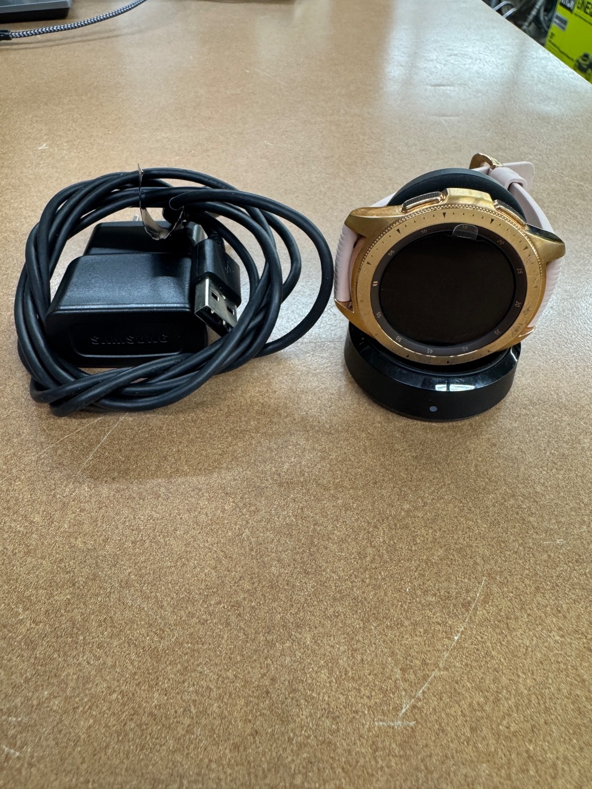 Samsung Galaxy Watch SM-R815U GPS+LTE 42mm Black Rubber Band Unlocked