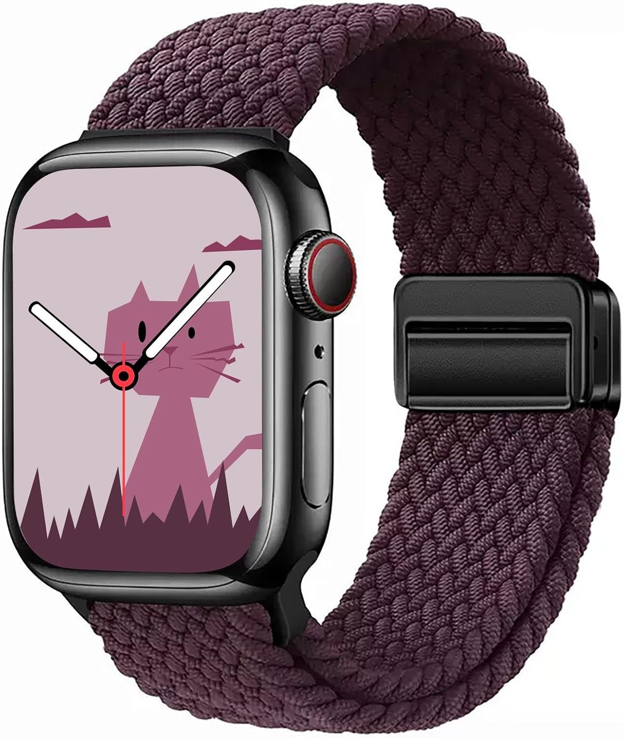 Braided Solo Loop Strap Compatible with Apple Watch 38mm 40mm 41mm Adjustable