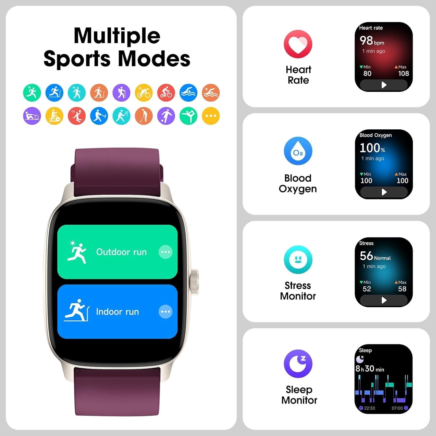 Standalone Pedometer Watch, No App Required, Waterproof