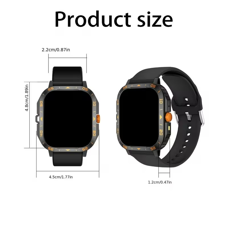 2025 Sport Smart Watch HD Display Bluetooth Call Multi Sport USB