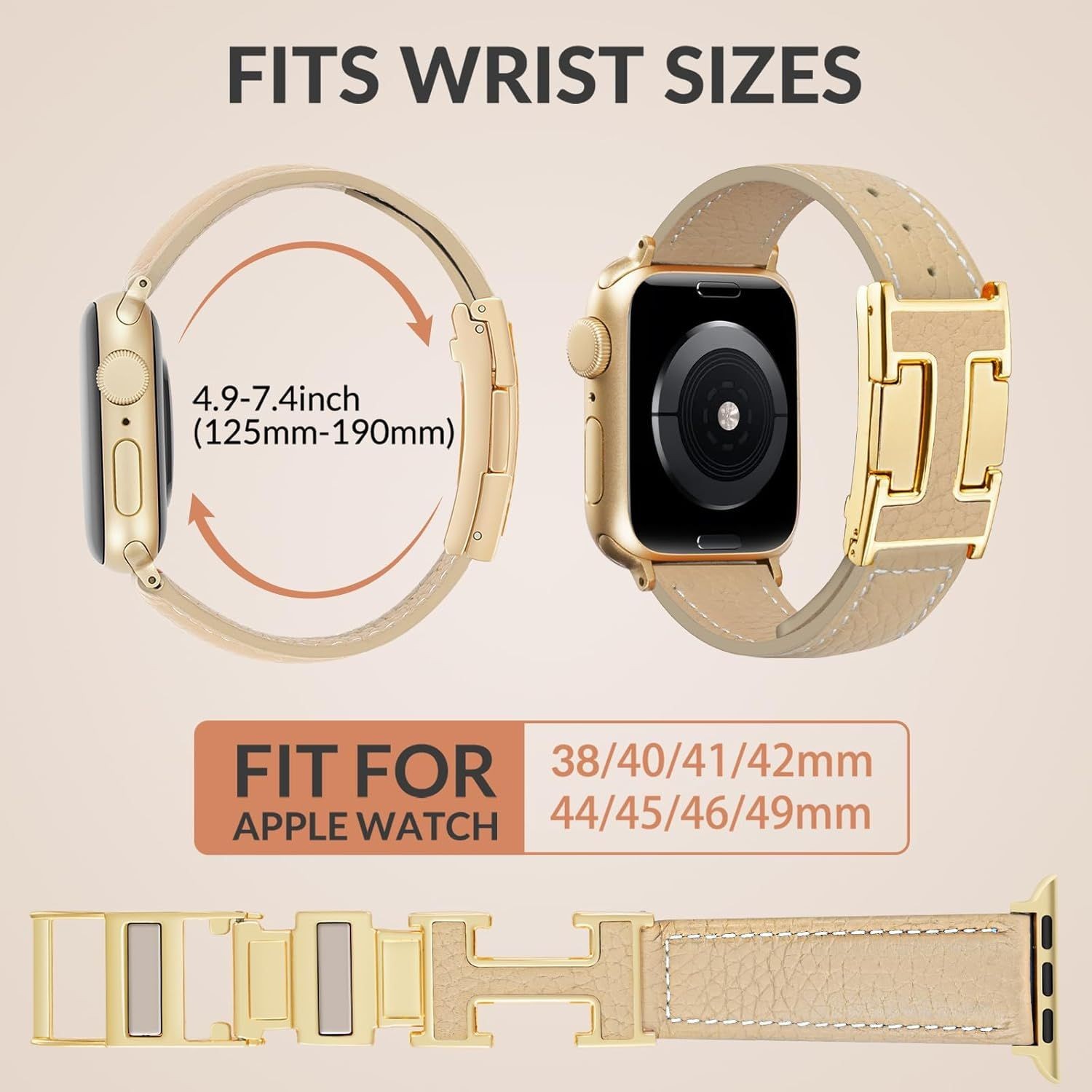 Only Case For Apple Watch 38mm 40mm 41mm 42mm 44mm 45mm 46mm 49mm Leather