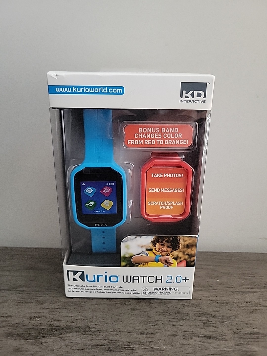 NEW Kurio Watch 2.0+ Blue Kids Smart Watch Bluetooth Camera Apps Messaging