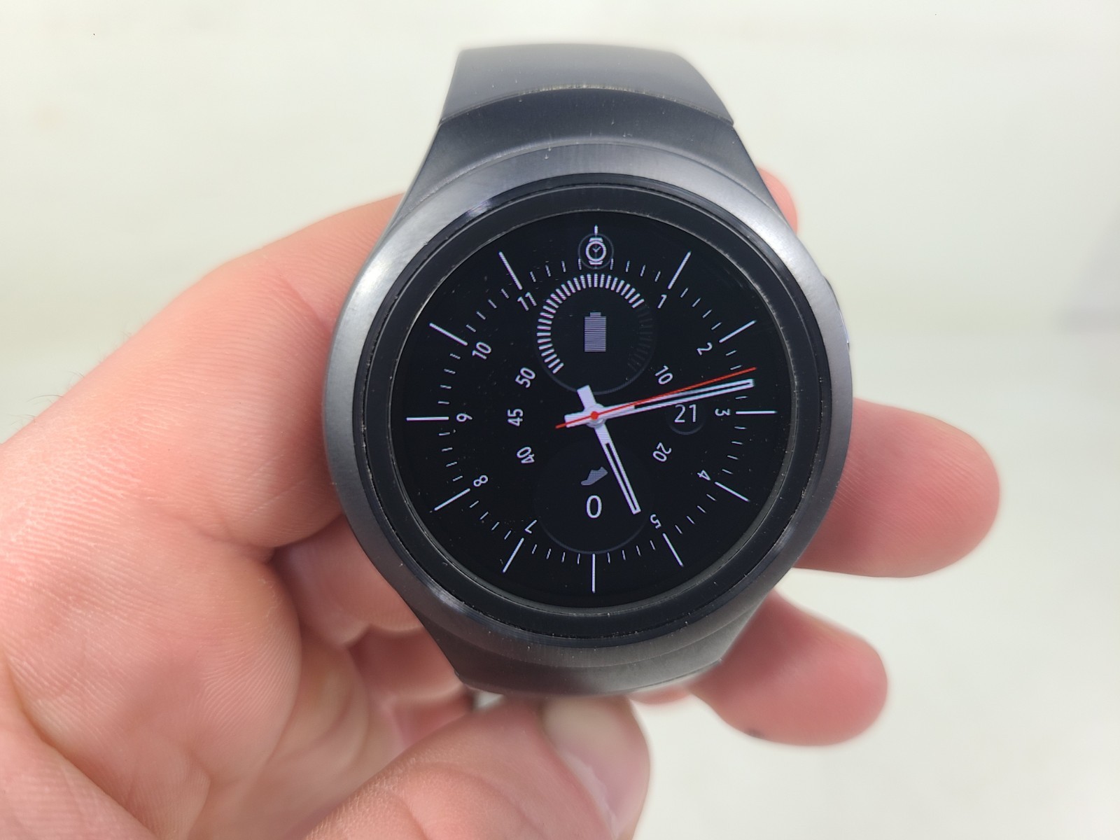 Samsung Galaxy Gear S2 Smart Watch Dark Grey SM-R730V (TESTED)