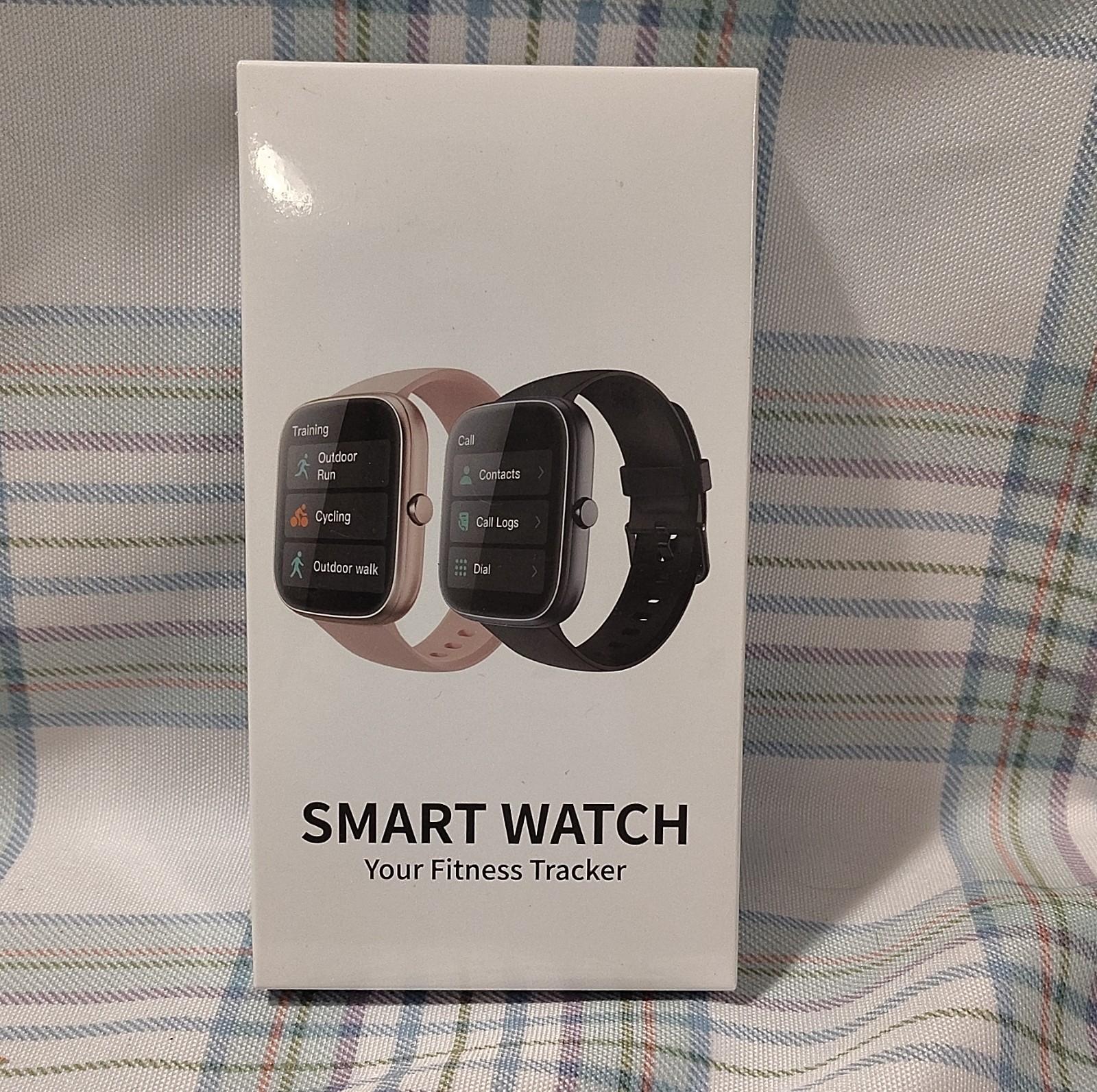Smart Bracelet 1.91″ HD Touch Screen Fitness Tracker Bluetooth Call Beige Band