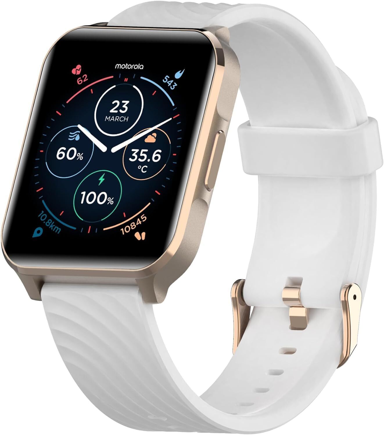Motorola Moto 70 Health and Fitness Bluetooth Smartwatch Rose Gold – Watch Only