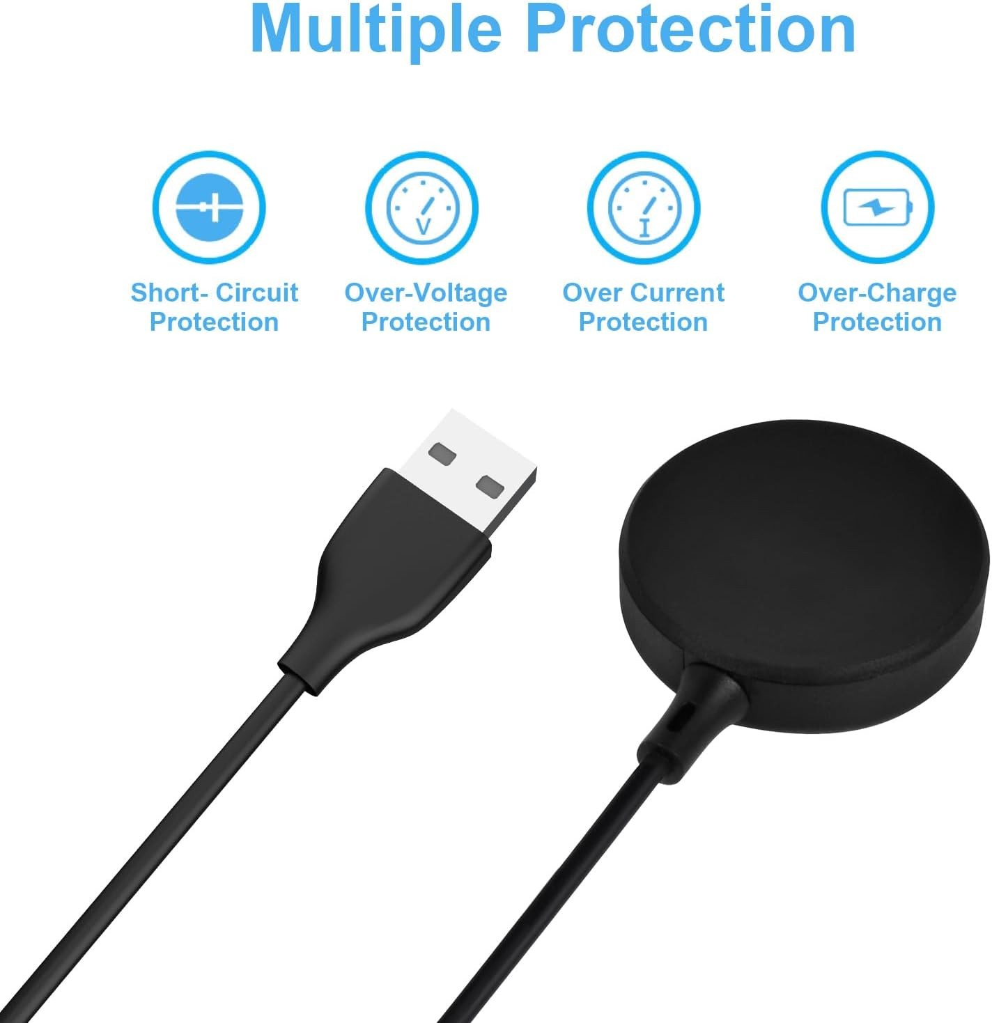 2-Pack USB Charging Cable for Samsung Watch Charger, Galaxy Watch6/6 Classic/5/5