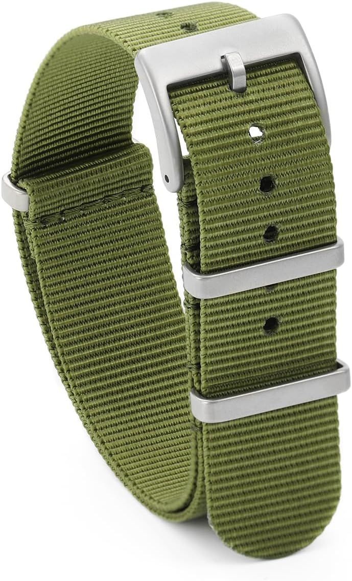 Strap Only For 18mm 19mm 20mm 22mm 24mm Military Nylon Waterproof Watch Band