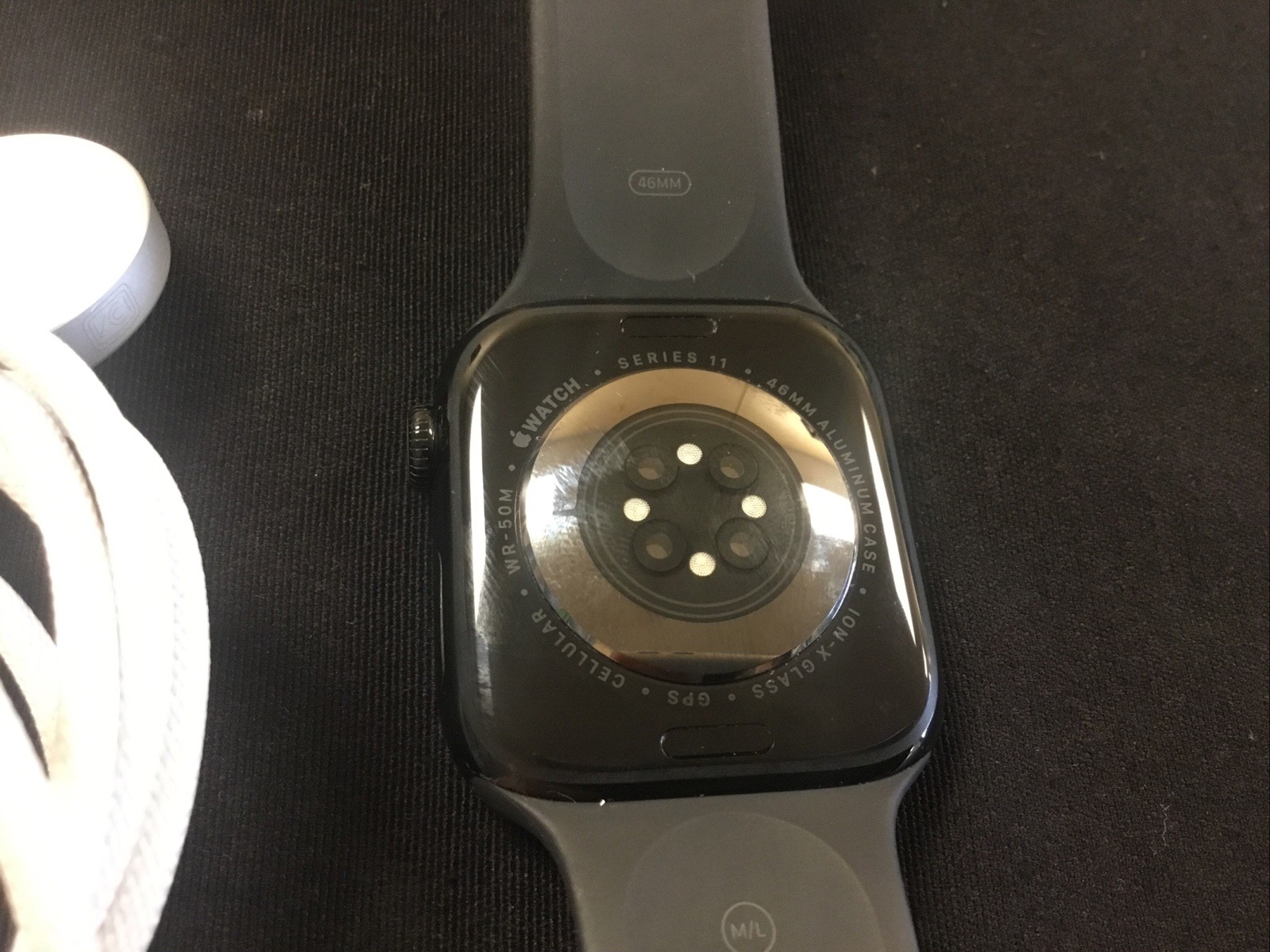 Apple Watch Series 11 46MM Aluminum Grey Sport Band M/L FREE SHIP