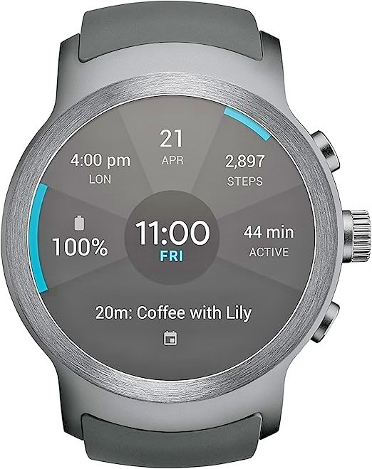 LG Watch Sport W280A 45.4mm Titanium Stainless Steel Unlocked SR#352228080056256