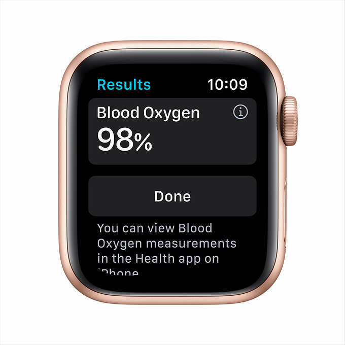 Apple Smart Watch Serie 6 GPS 40 mm MG123LL/A Gold Alu Case Pink Sand Sport Band