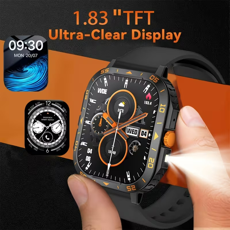 2025 Sport Smart Watch HD Display Bluetooth Call Multi Sport USB