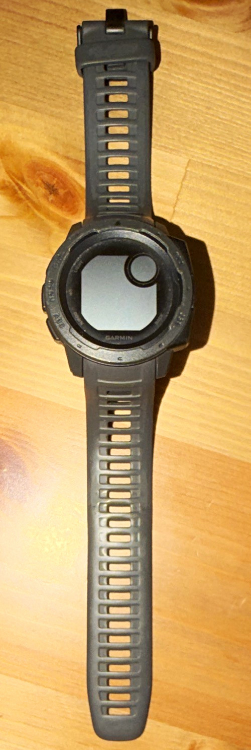 Garmin Instinct Rugged GPS Water-Resistant Smartwatch 45mm Black Silicone Band