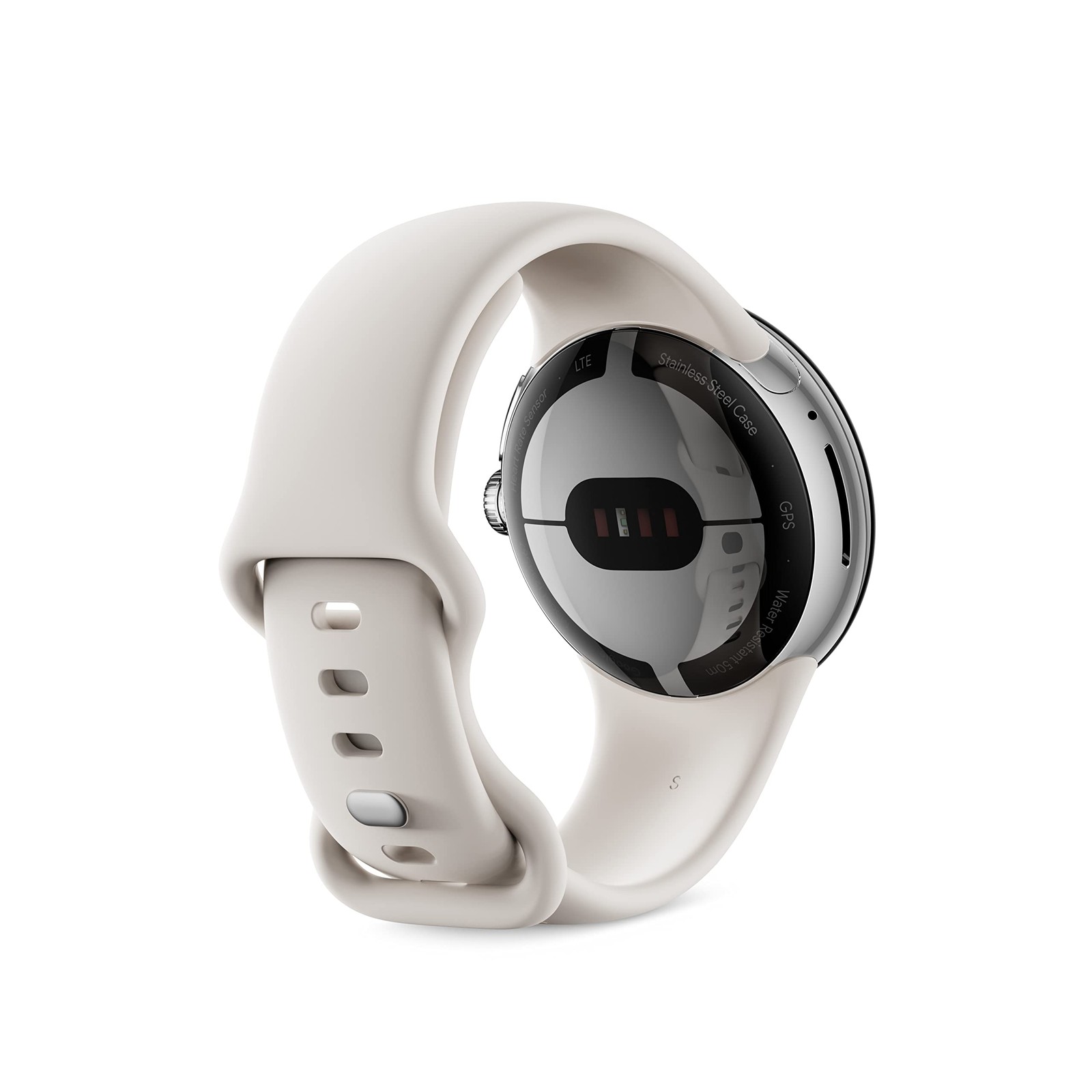 Google Pixel Smartwatch with Fitbit Activity Tracking – White Chalk