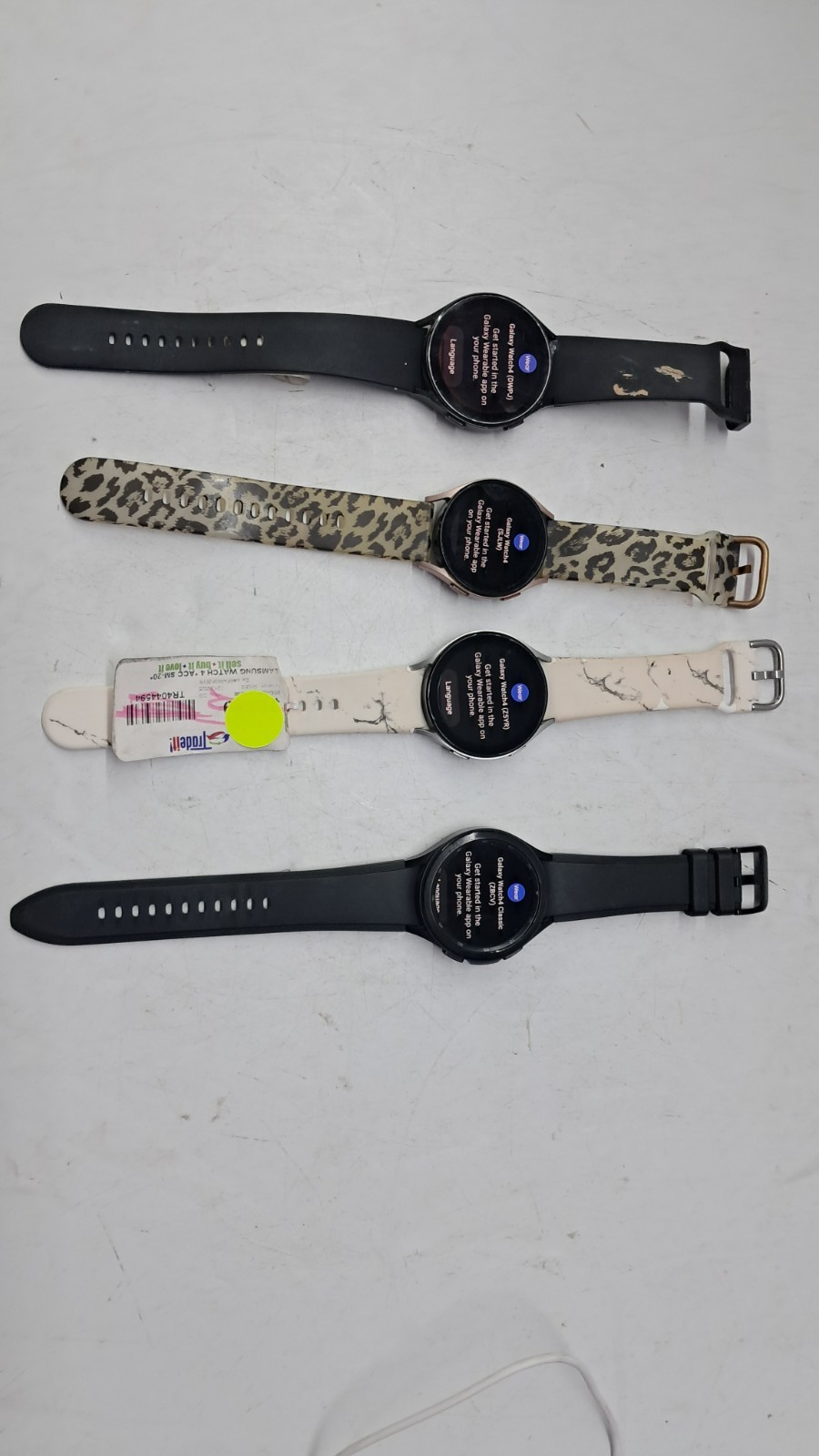 Lot of 4 Samsung Galaxy Watches (810G/810G/SM-R870/SM-R865U) tested and working