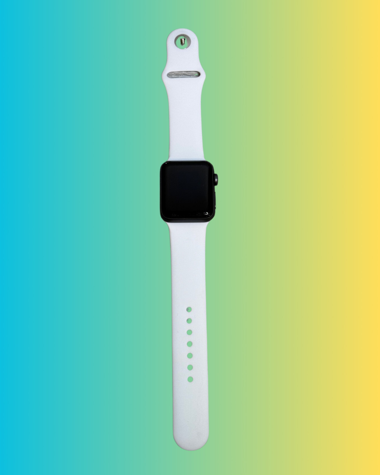 Apple Watch Series 3 GPS 42mm Silver Aluminum Case White Sport Band – MTF22LL/A
