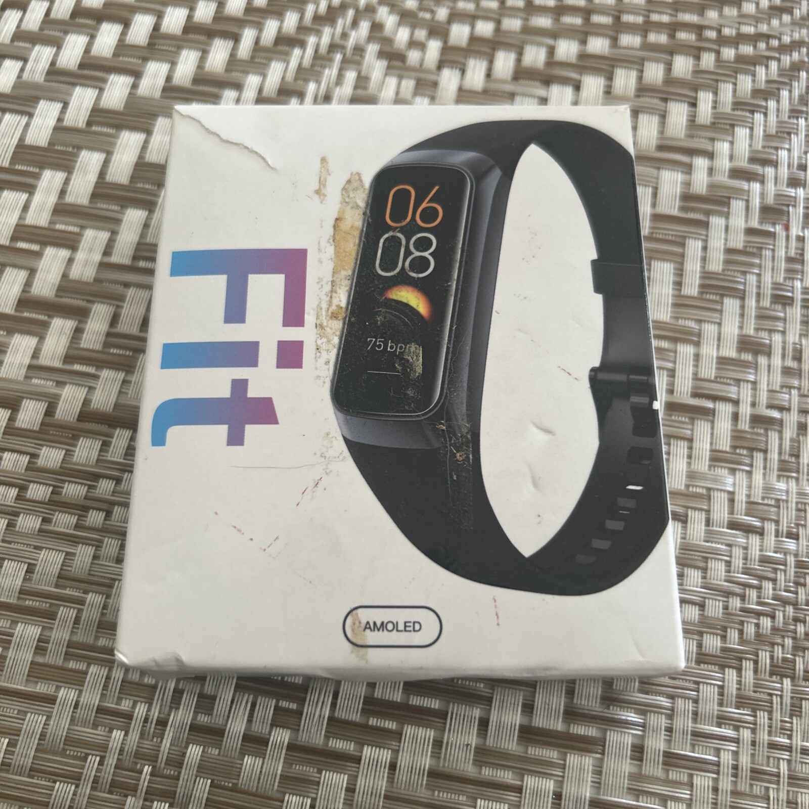 KeepHealth Fit Smart Band AMOLED Bluetooth NEW Purple Band w/Rose Gold