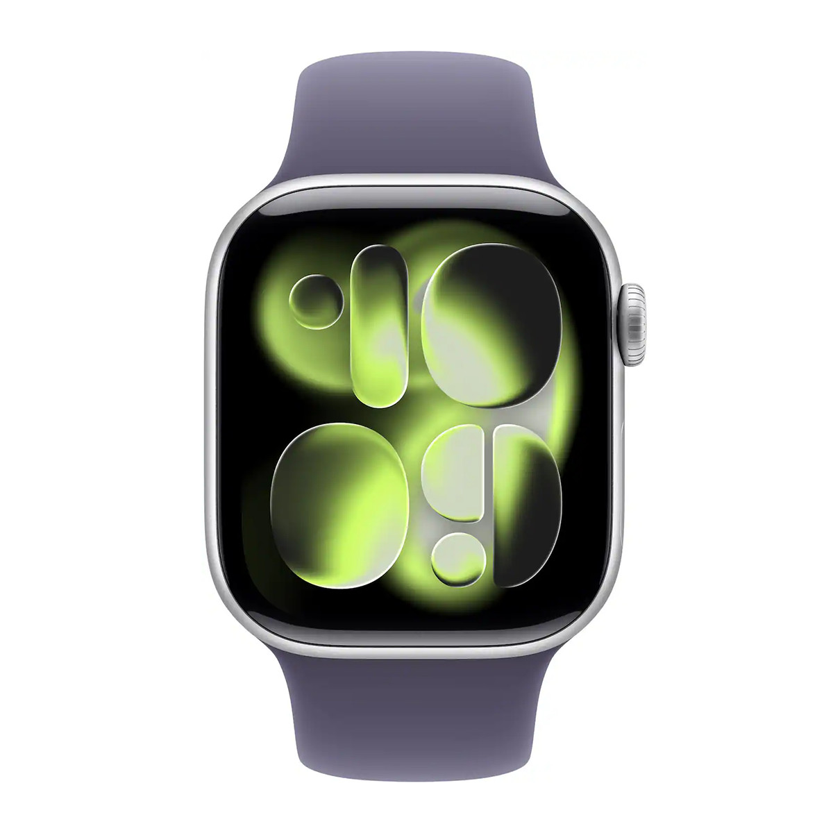 Apple Watch Series 11 42mm GPS Silver Case w Purple Fog Sport Band S/M MEU64LW/A
