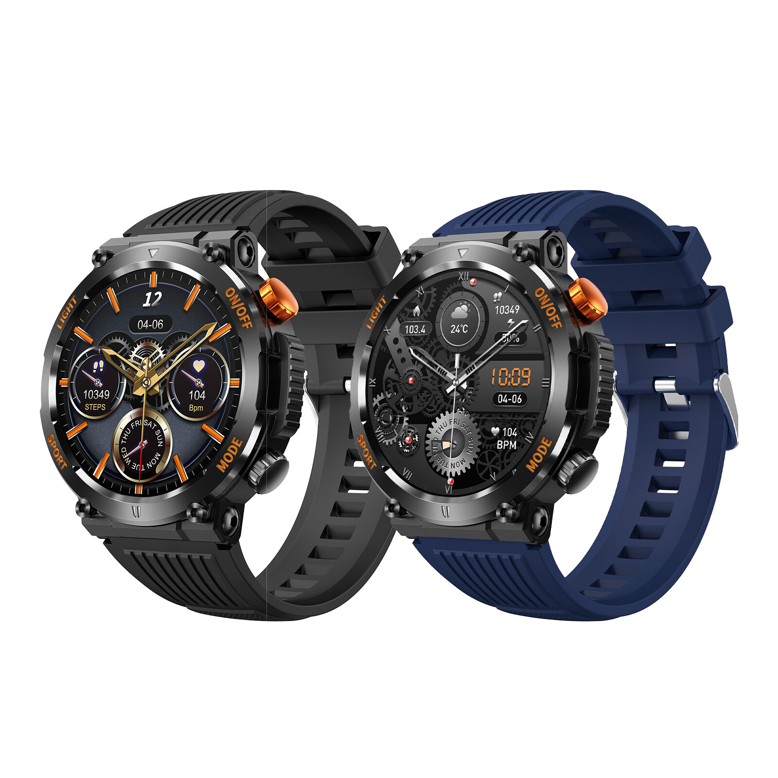 HT17 Smart Watch Fitness Tracker Full Screen Touch Heart Rate Sleep Monitor 2024